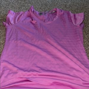 purple workout shirt